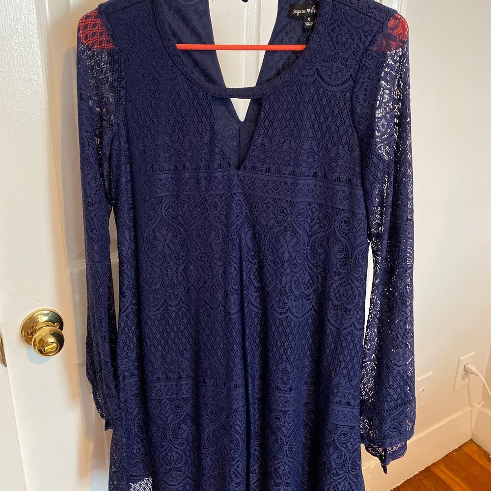 Navy Lace Dress